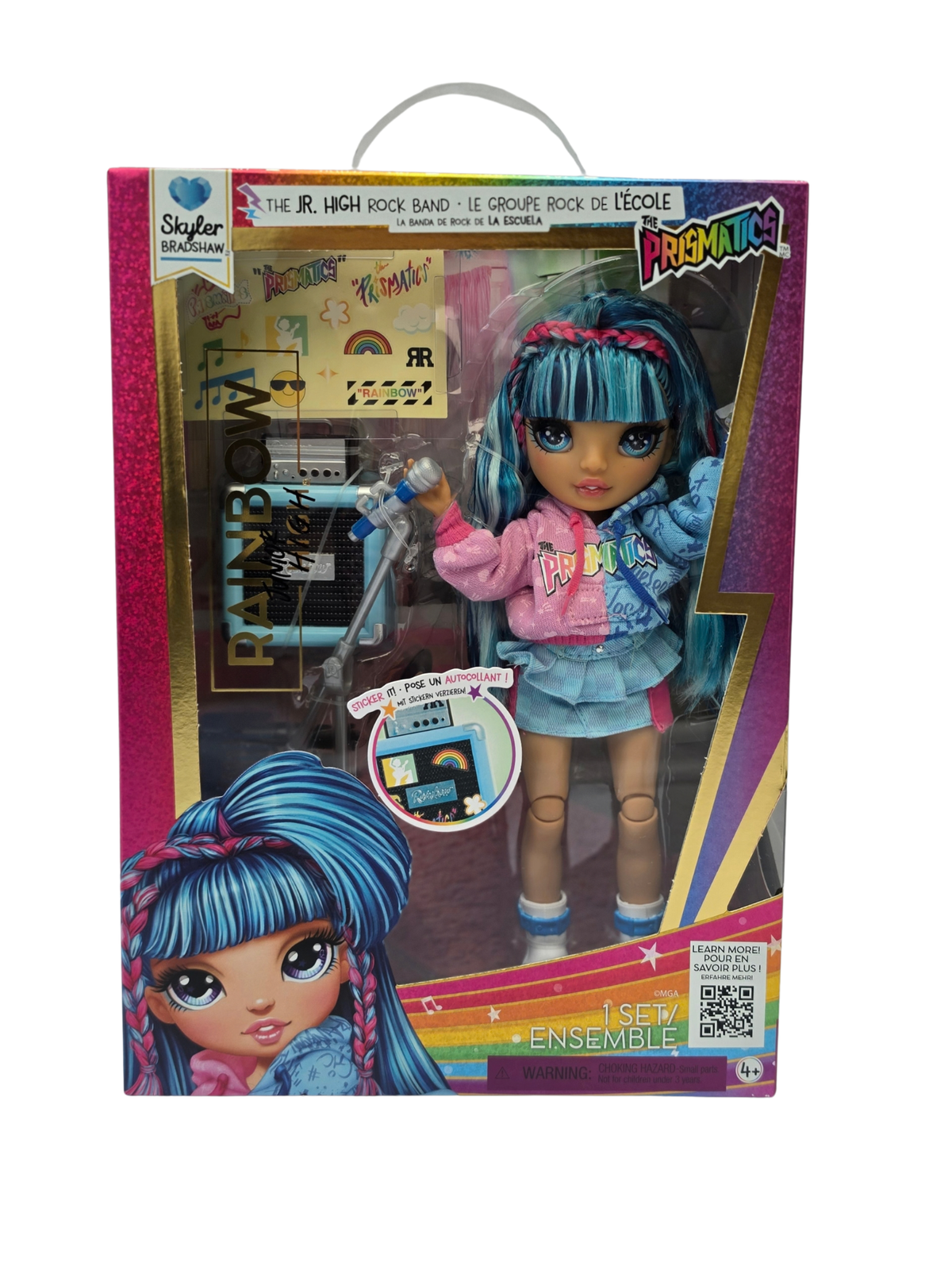 Rainbow High Jr High Rockband Skyler – Modepop met Microfoon & Accessoires - productafbeelding 1