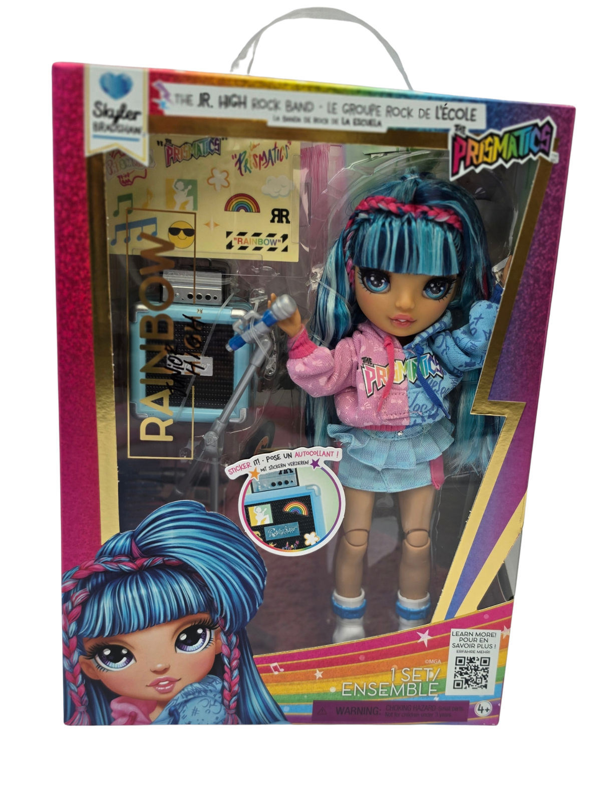 Rainbow High Jr High Rockband Skyler – Modepop met Microfoon & Accessoires - productafbeelding 2