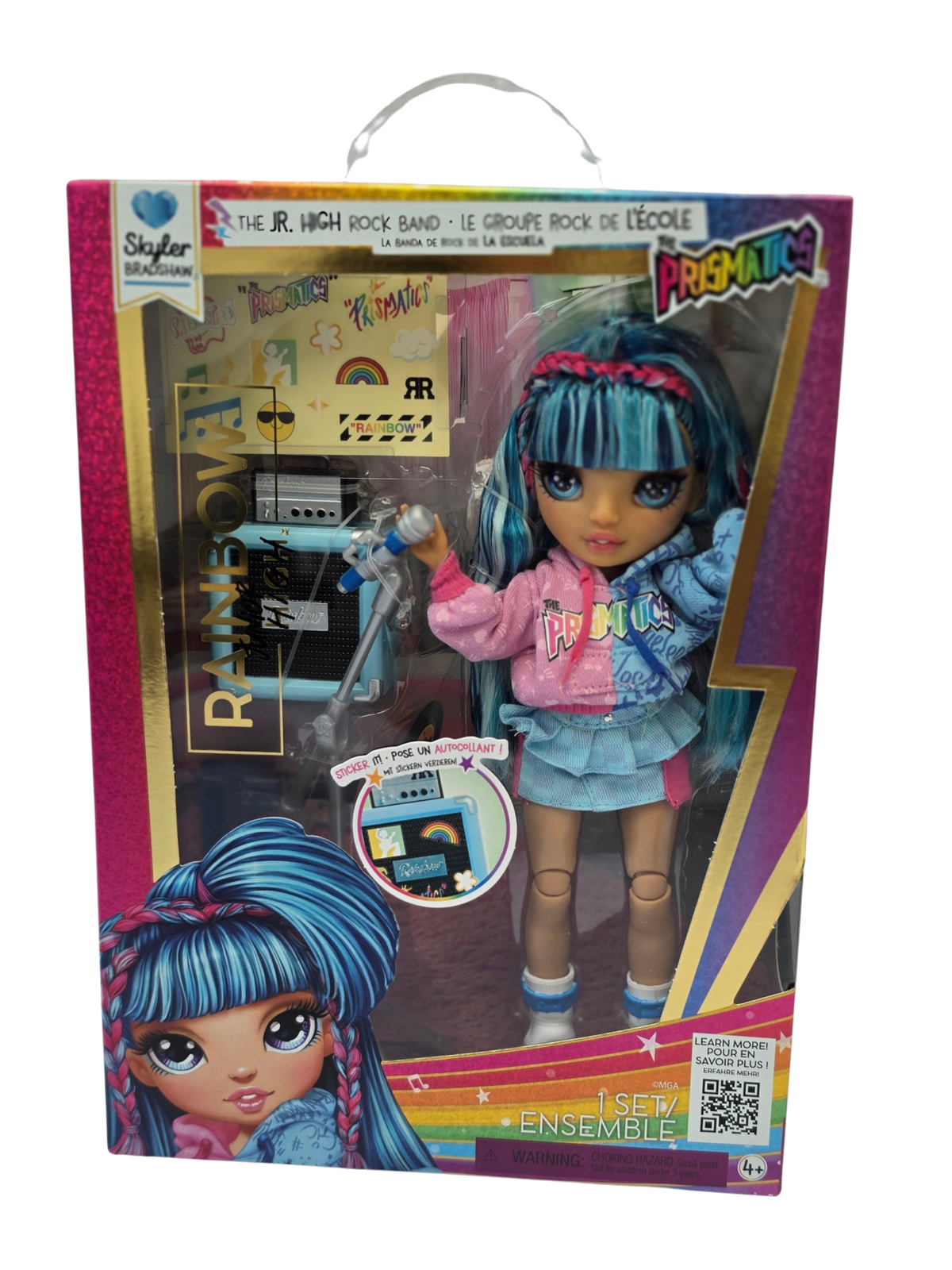 Rainbow High Jr High Rockband Skyler – Modepop met Microfoon & Accessoires - productafbeelding 5