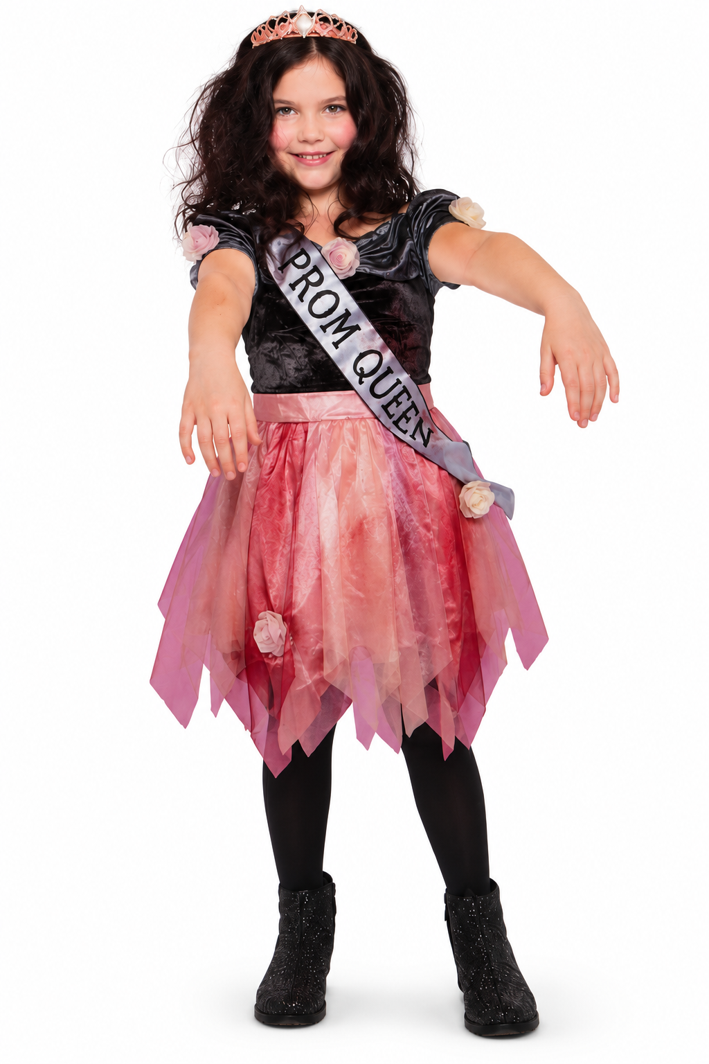 Amscan Prombie Queen Zombie Kostuum Meisje – 11-12 jaar - productafbeelding 1