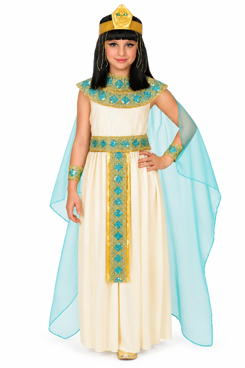 Widmann Cleopatra Kostuum Meisje – 4-5 jaar / Maat 116 - productafbeelding 1