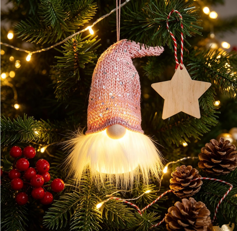 Verlichte Kerstkabouters – Set van 5 | Warm Wit LED – 20 cm - productafbeelding 7