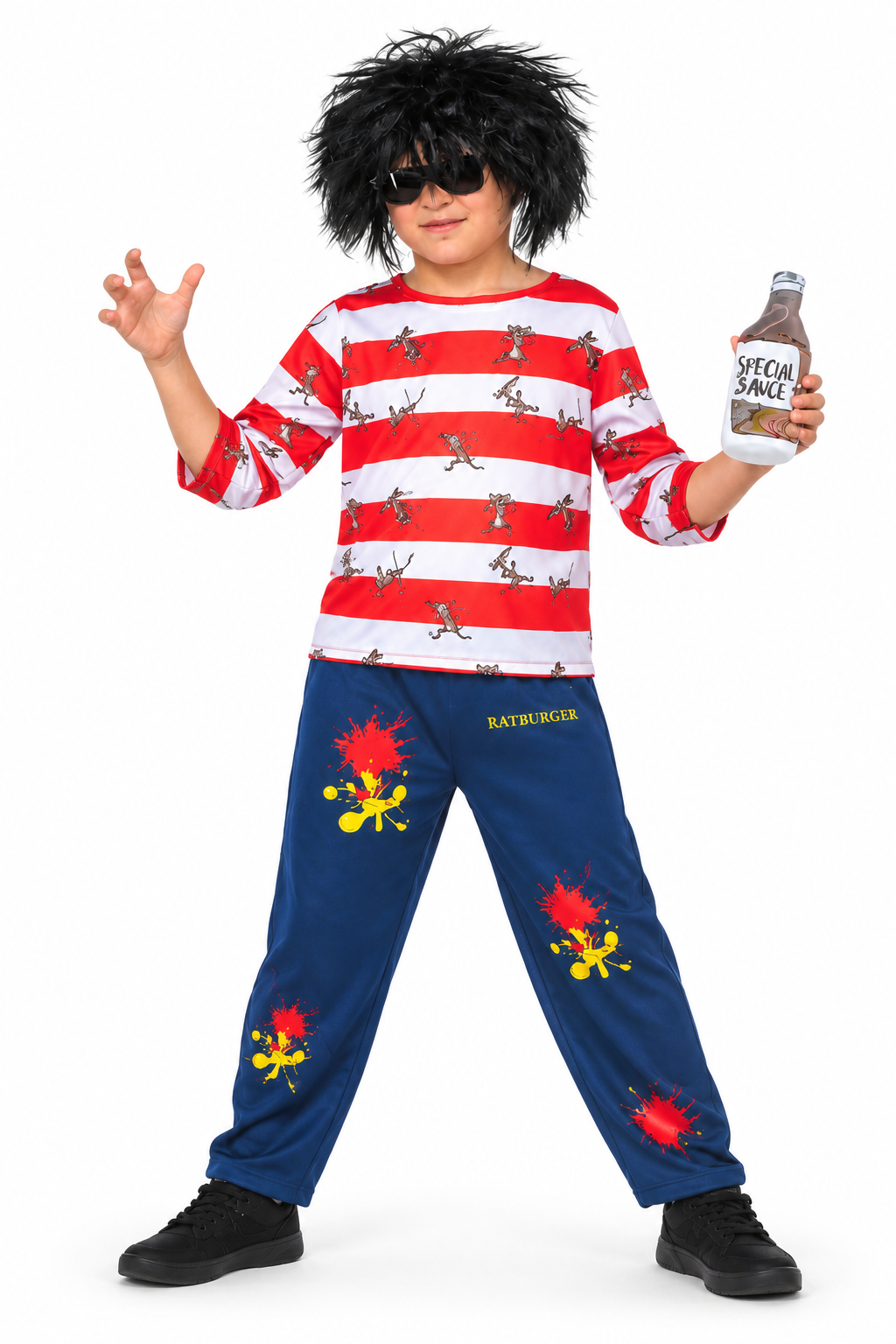 Smiffys David Walliams Ratburger Deluxe Child Costume – Size L