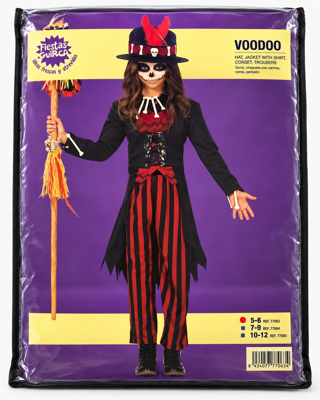 Fiestas Guirca Voodoo Kostuum Kind 5-6 jaar