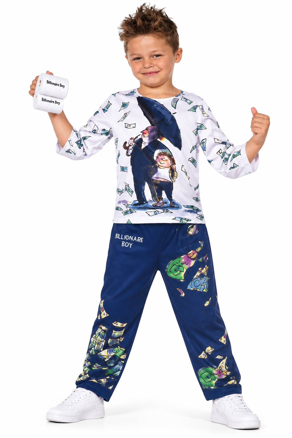 Smiffys David Walliams Billionaire Boy Deluxe Kinderkostuum - productafbeelding 1
