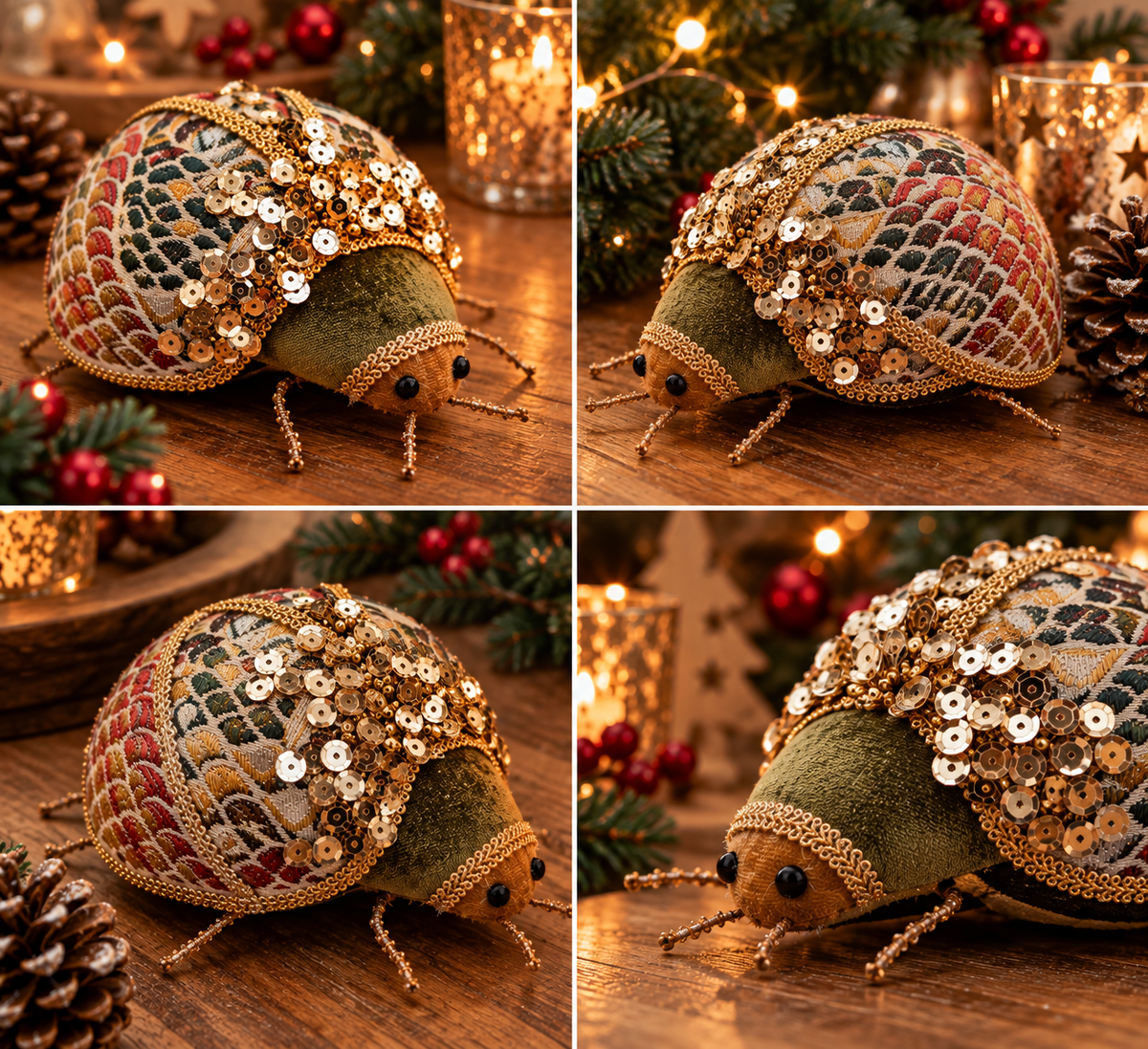 Decoratieve Kerstkevers – Set van 2 | Groot & Klein - productafbeelding 3