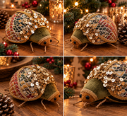Decoratieve Kerstkevers – Set van 2 | Groot & Klein - productafbeelding 3