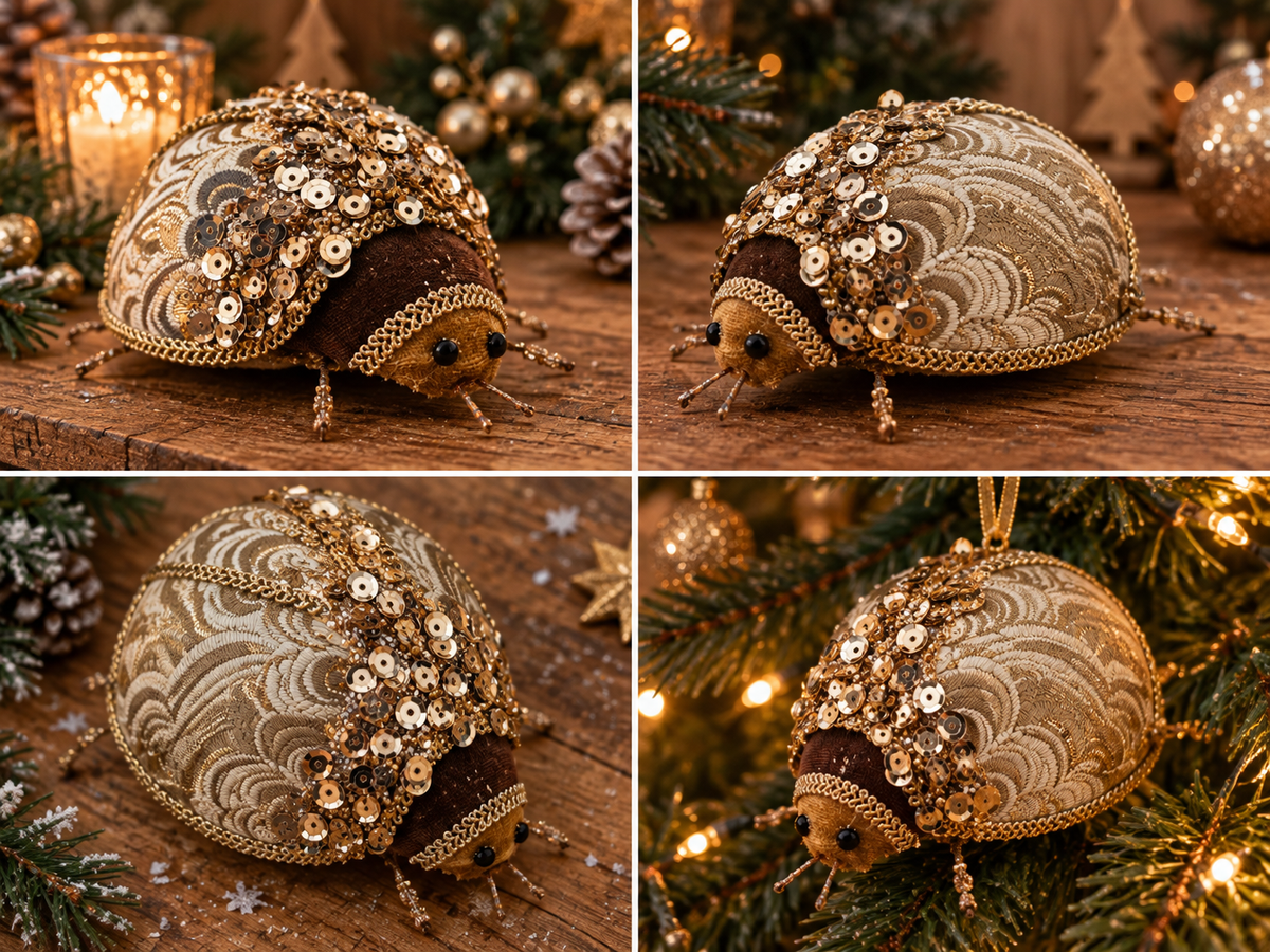 Decoratieve Kerstkevers – Set van 2 | Groot & Klein - productafbeelding 4